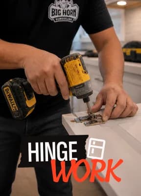 Kitchen remodel in Enterprise, Las Vegas — soft-close cabinet hinges and custom hardware alignment | Big Horn Remodeling