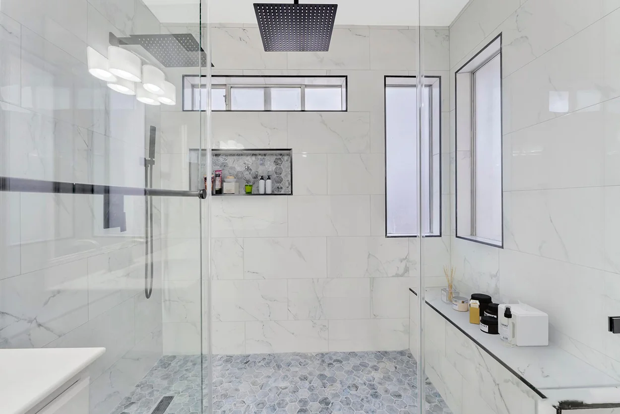 Large shower remodel